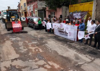 Continúa Gobierno de Tonantzin Fernández rehabilitando calles de San Pedro Cholula
