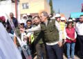 Supervisa Pepe Chedraui trabajos de rehabilitación vial en Camino Viejo a Balcones