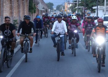Participa diputado Pável Gaspar en Rodada Nocturna San Nicolás Tolentino–San Carlos